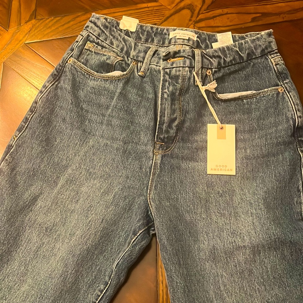 Good American jeans, split ankle, sz 4. BNWT